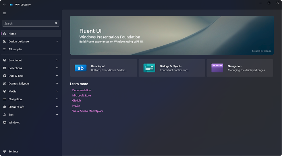 WPF UI Store Window with Fluent UI